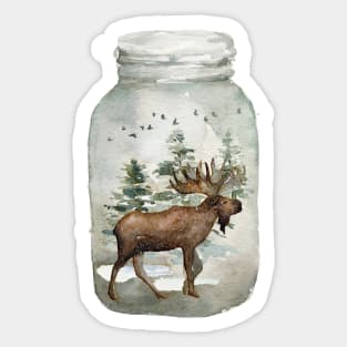 Winter in a Jar Sticker